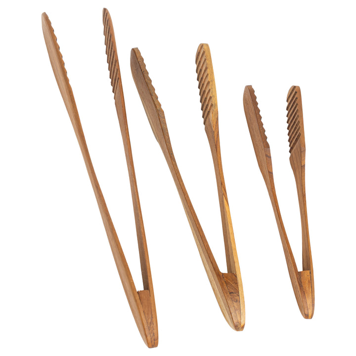 Teak Tongs (Set of 3)