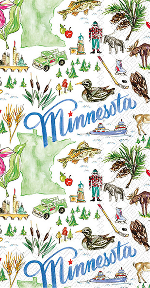 Toalla de invitados de la colección del estado de Minnesota