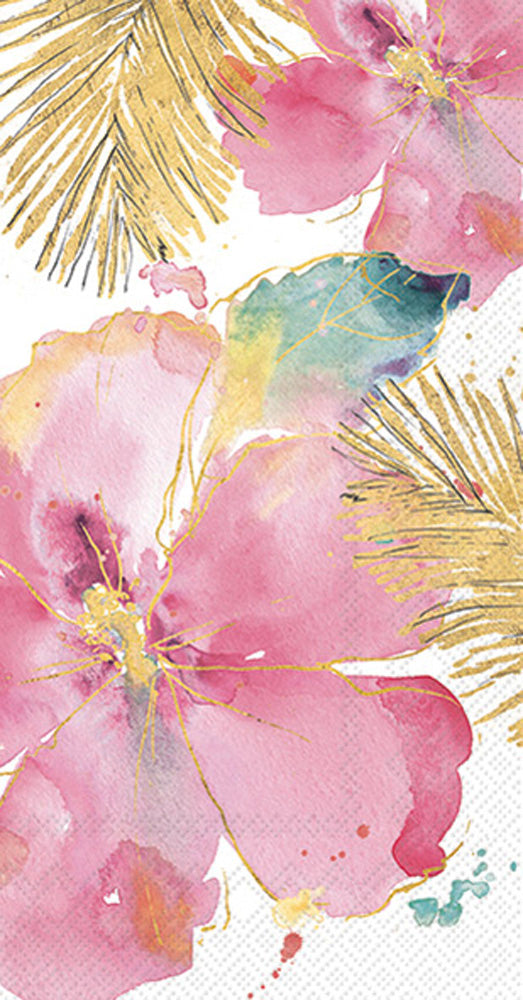 Toalla de invitados Flamingo Fever Flower Cream