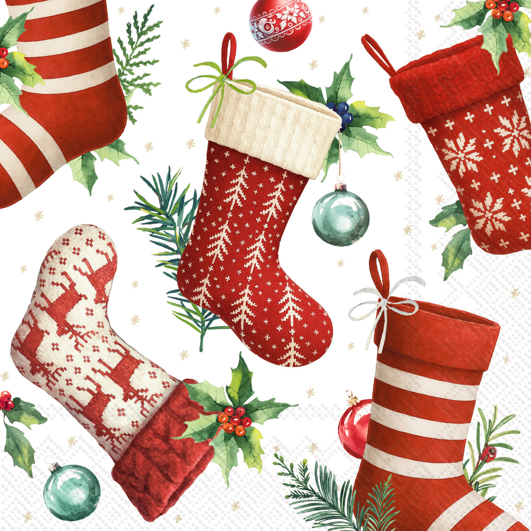Christmas Stockings Lunch Napkin
