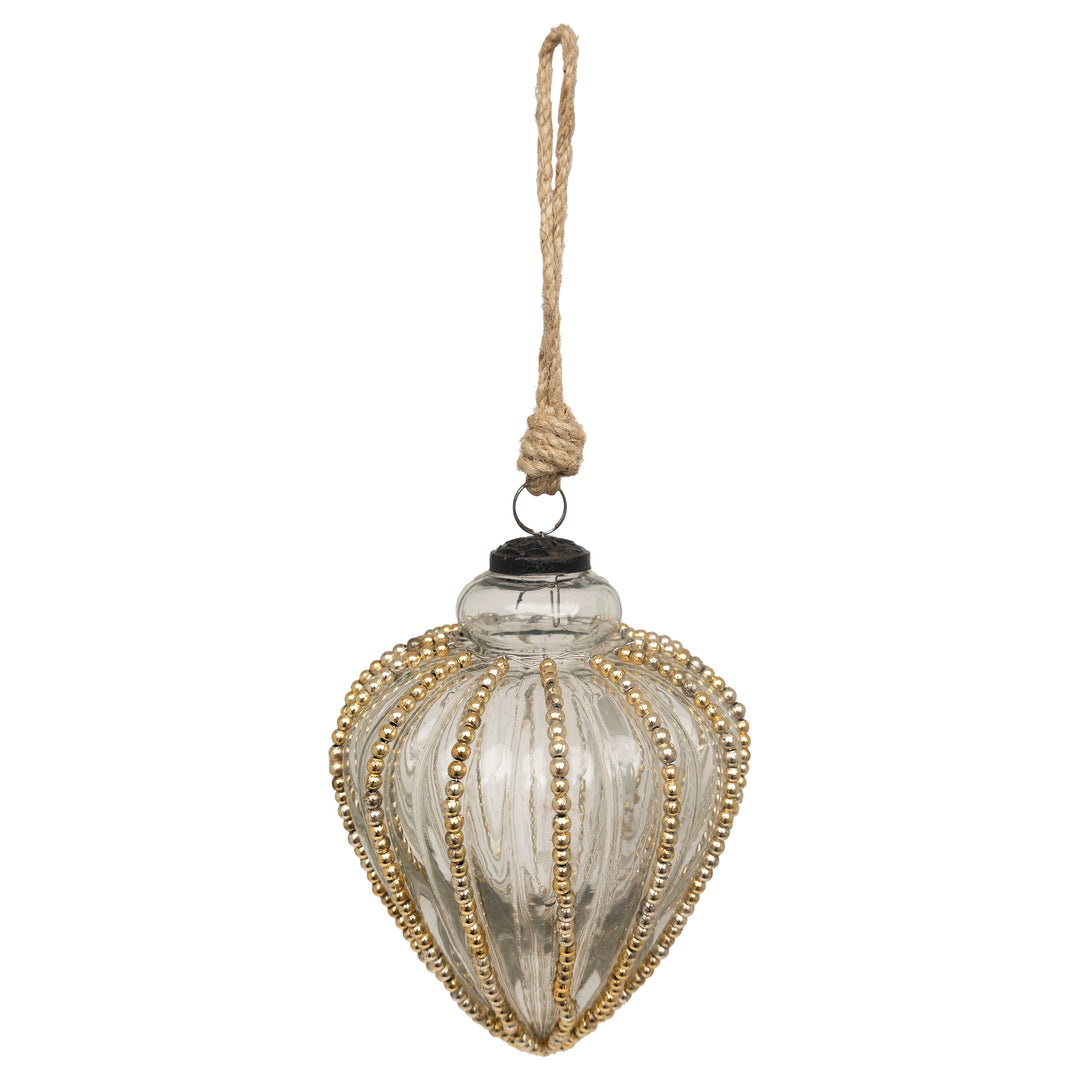 Gold Beaded Ornament sm