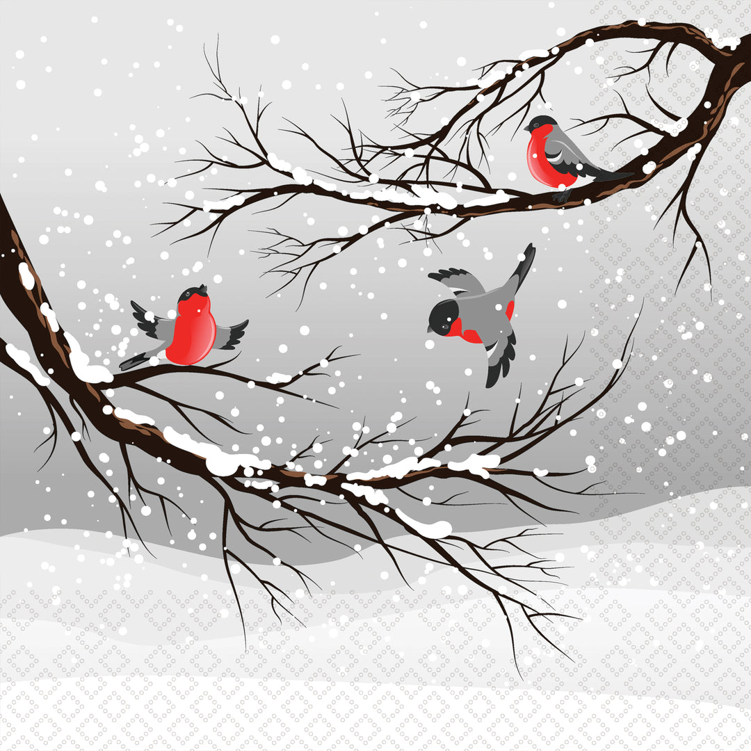 Winter Branch Lunch Napkin