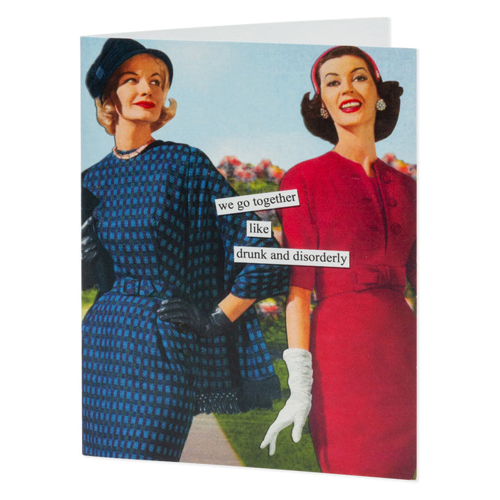 Tarjeta de cumpleaños de Anne Taintor desordenada