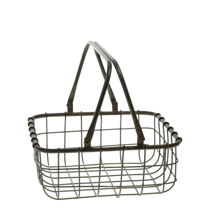 Cestas de metal cuadradas para tienda (juego de 2)