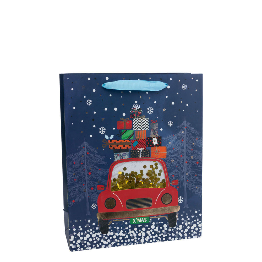 Bolso mediano con lentejuelas para coche de vacaciones