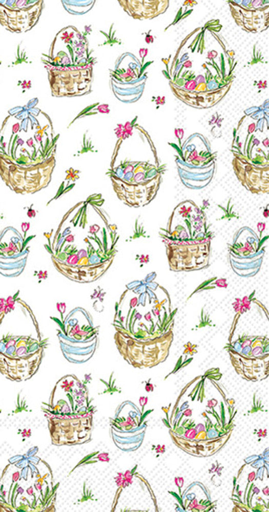 Toalla de invitados de canasta de Pascua