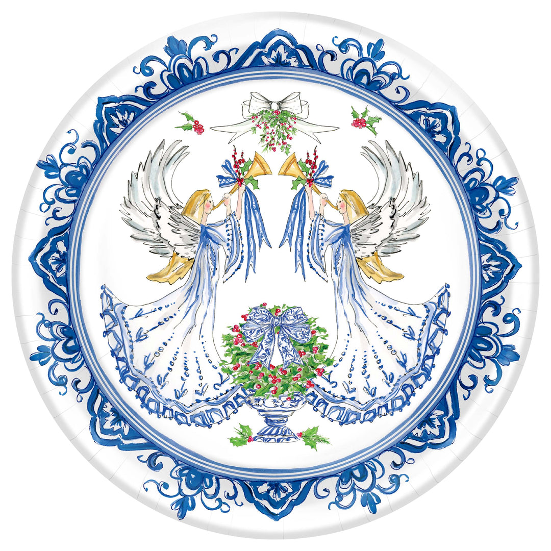 Blue Angel Round Dinner Plate