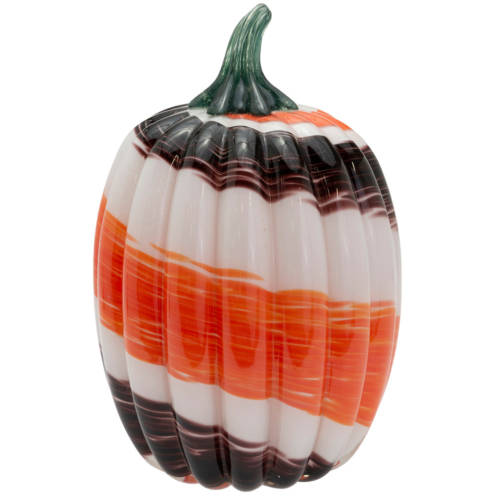 Calabaza de cristal con remolino otoñal grande