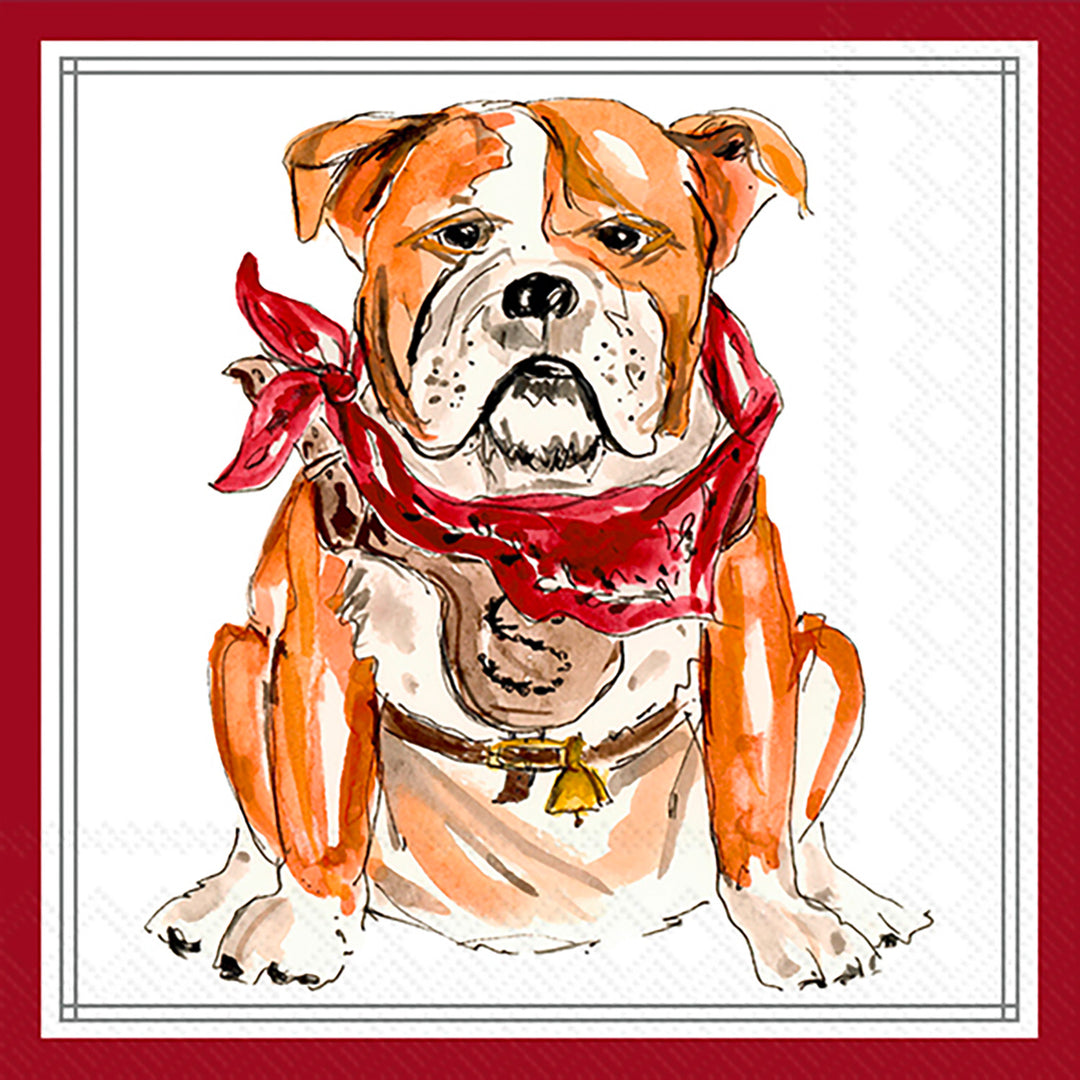 Servilleta de cóctel Maroon Bulldog Hometown Pride