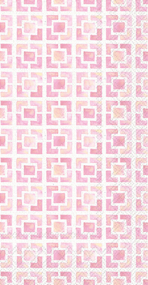Toalla de invitados Flamingo Fever Tile rosa