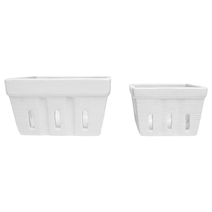 White Berry Bowls Set of 2