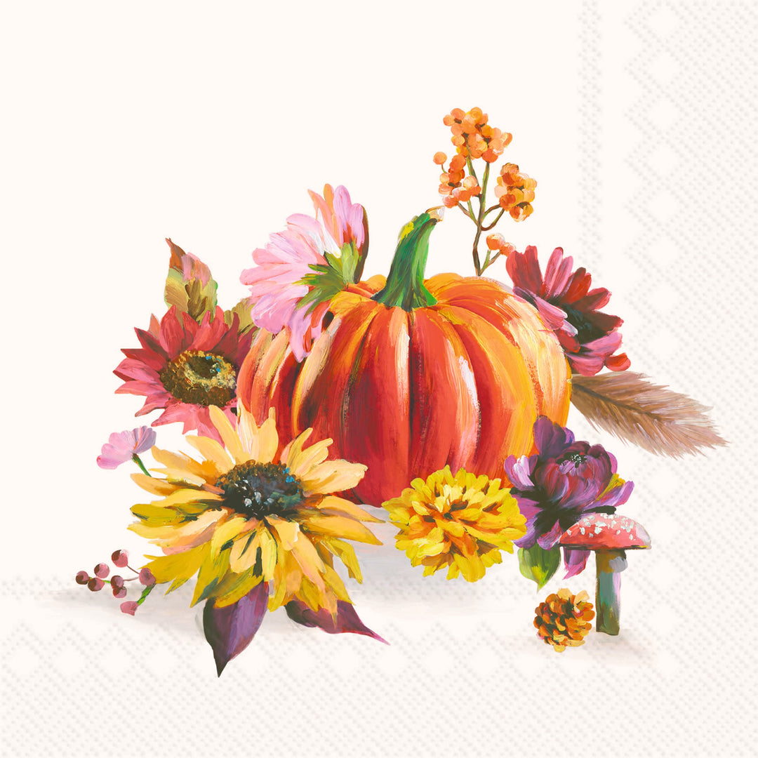 Soft Pumpkins Cocktail Napkin