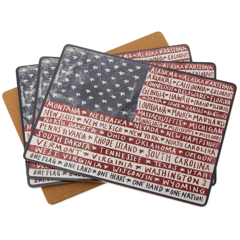 Manteles individuales "Una bandera, una nación" (juego de 4)