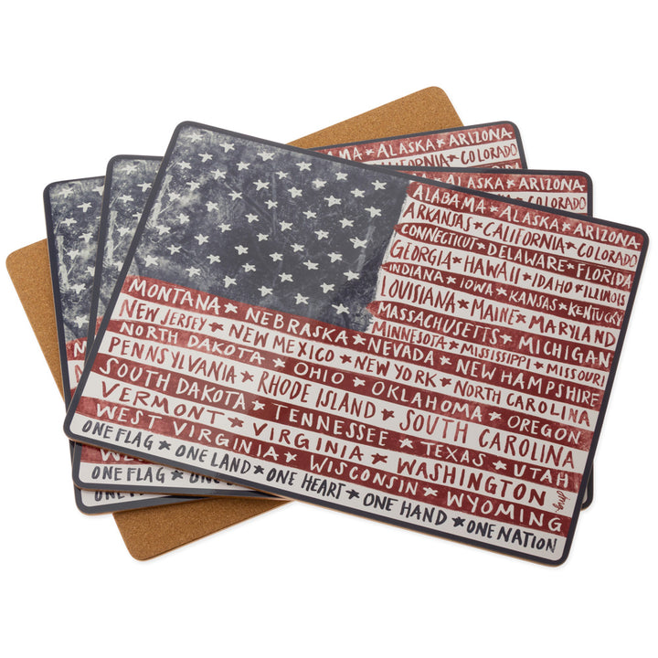 Manteles individuales "Una bandera, una nación" (juego de 4)