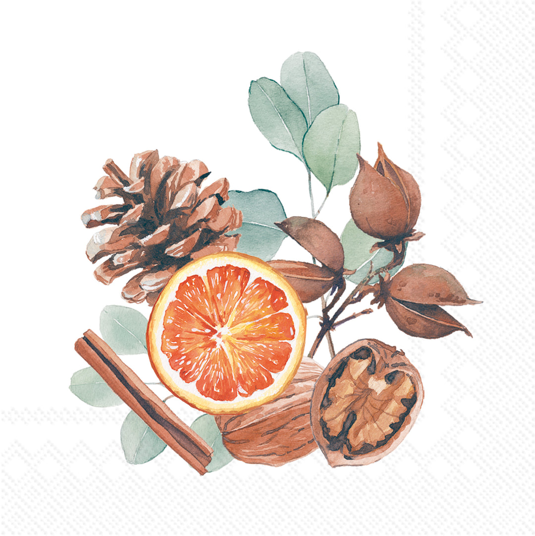 Servilleta de cóctel con aroma navideño