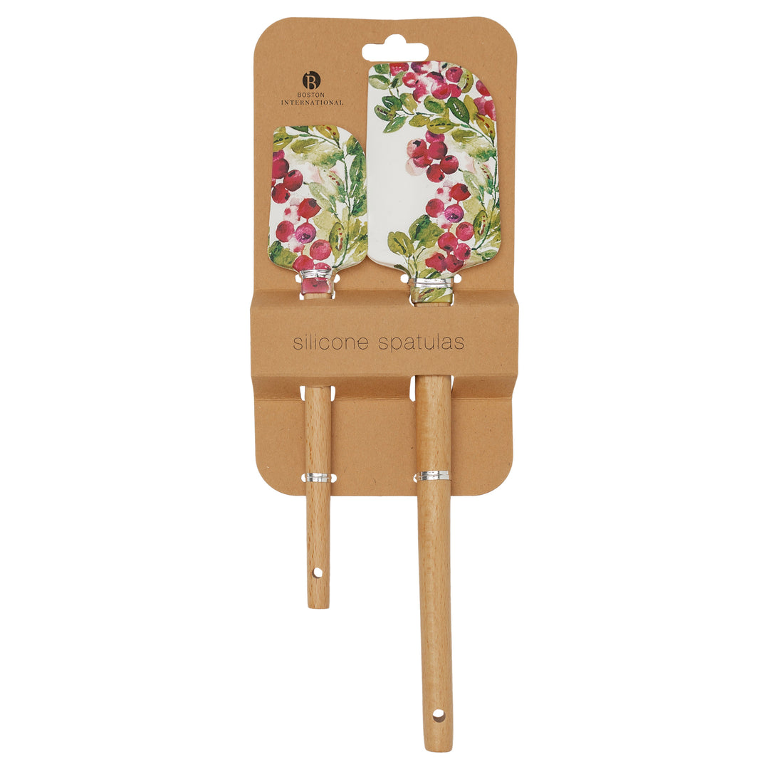 Cranberry Wreath Spatula (Set of 2)