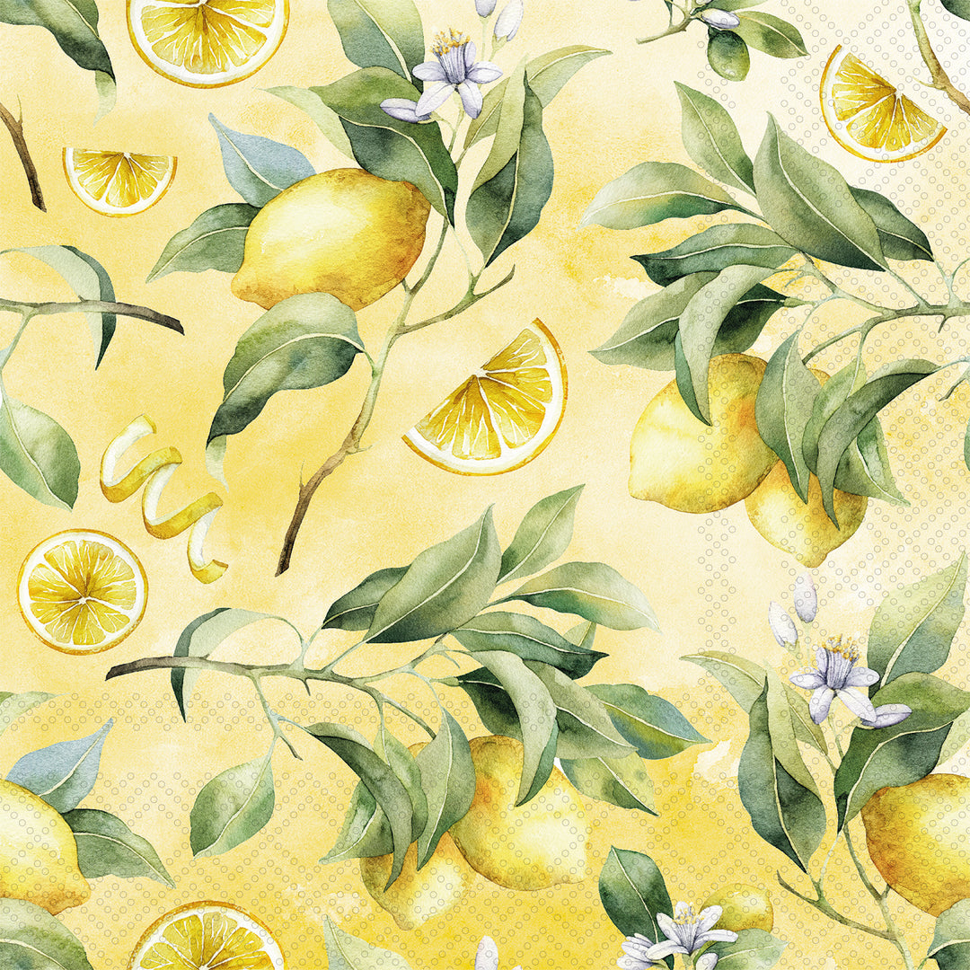 Lemon Lovers Cocktail Napkin