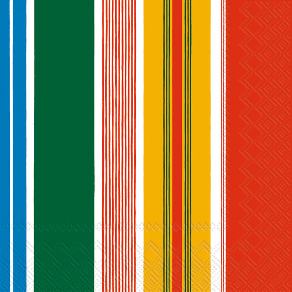Paraati Cocktail Napkin Yellow Red