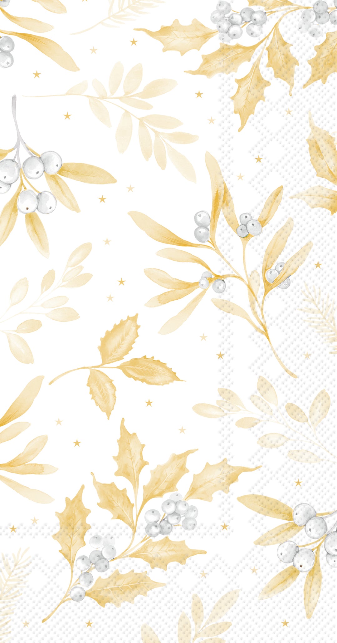 Branches Of Harmony White Gold Guest Towel