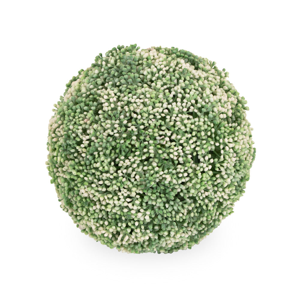 Bola de morera con flores blancas