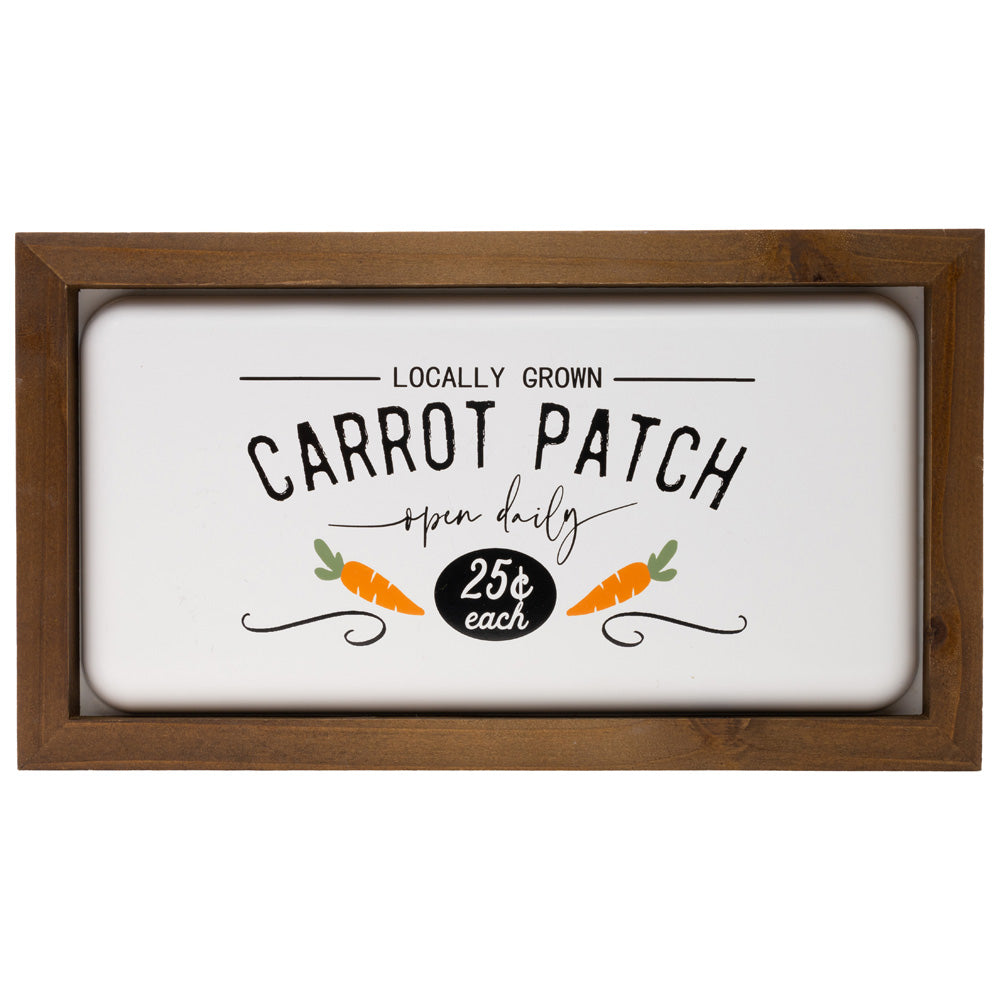Letrero metálico de Carrot Patch