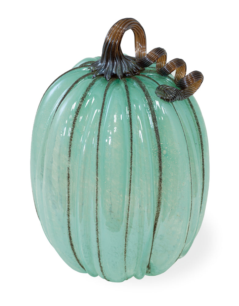 Calabaza grande de otoño azul