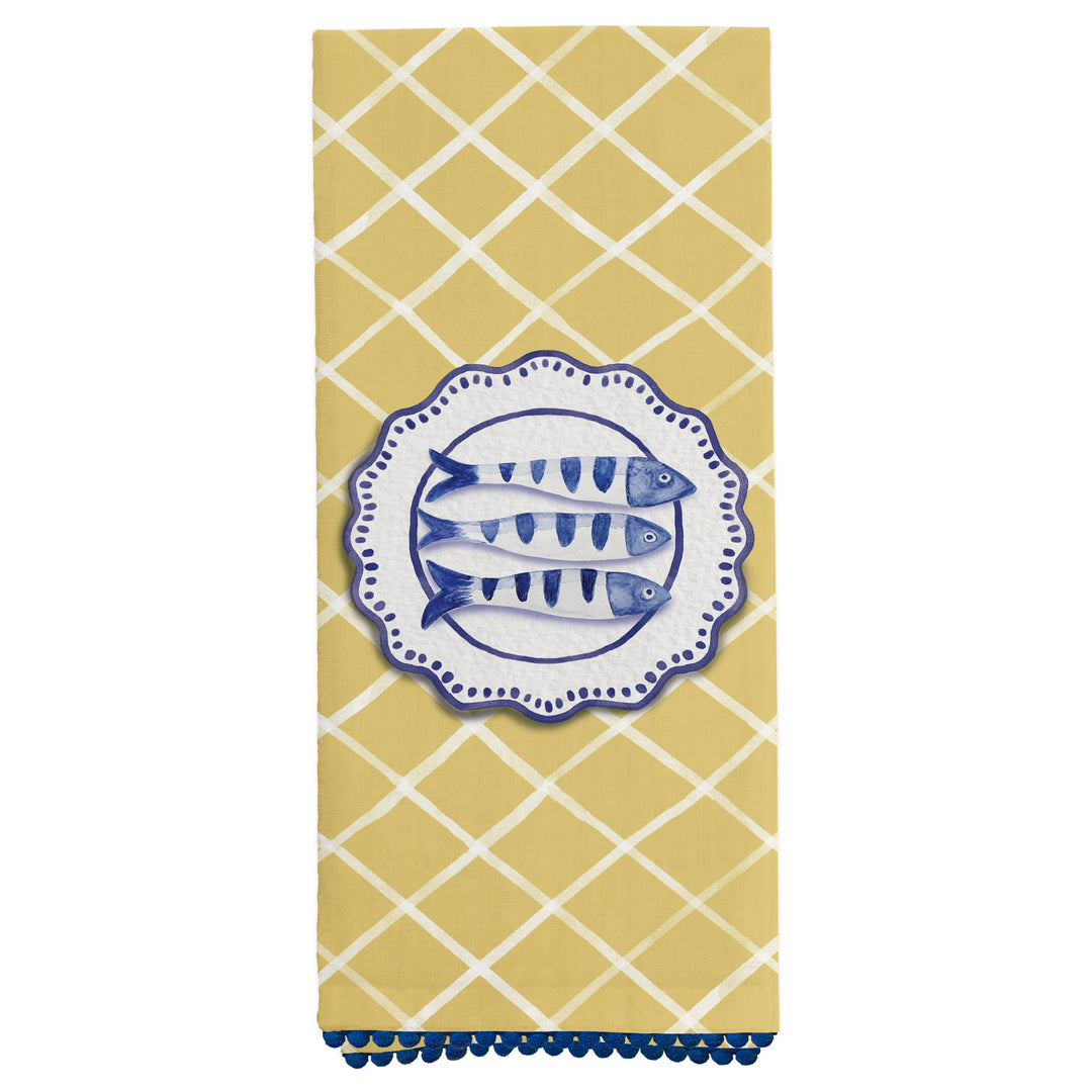 Amalfi Cucina Fish Tea Towel
