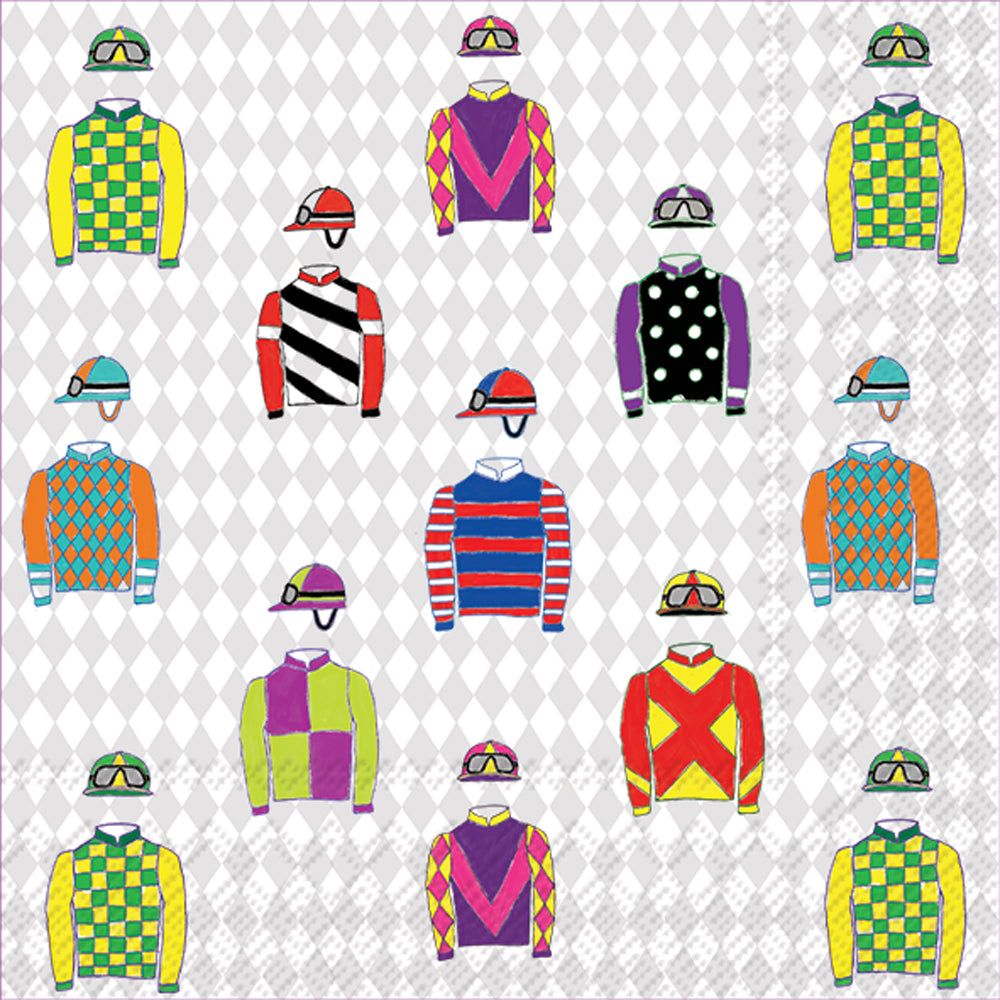 Servilleta de cóctel Jockey Silks