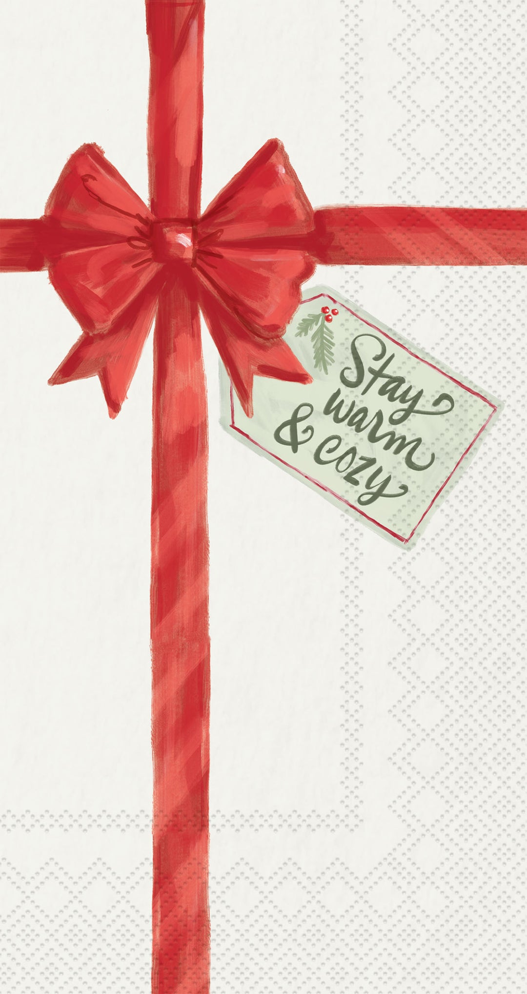Warm Wishes Cream Guest Towel