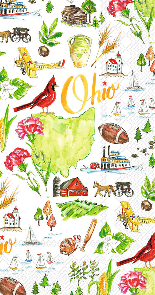 Toalla de invitados de la colección Ohio State