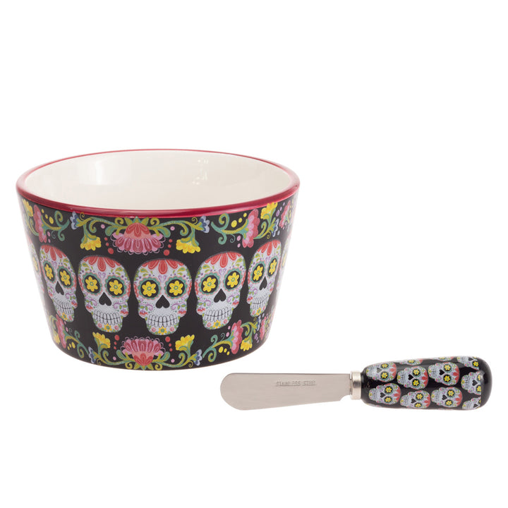 No Vida Cantina Bowl and Spreader Set