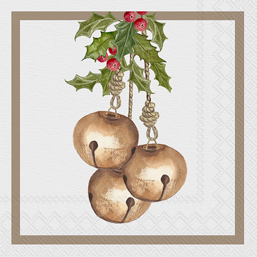 Servilleta de cóctel Jingle Bells