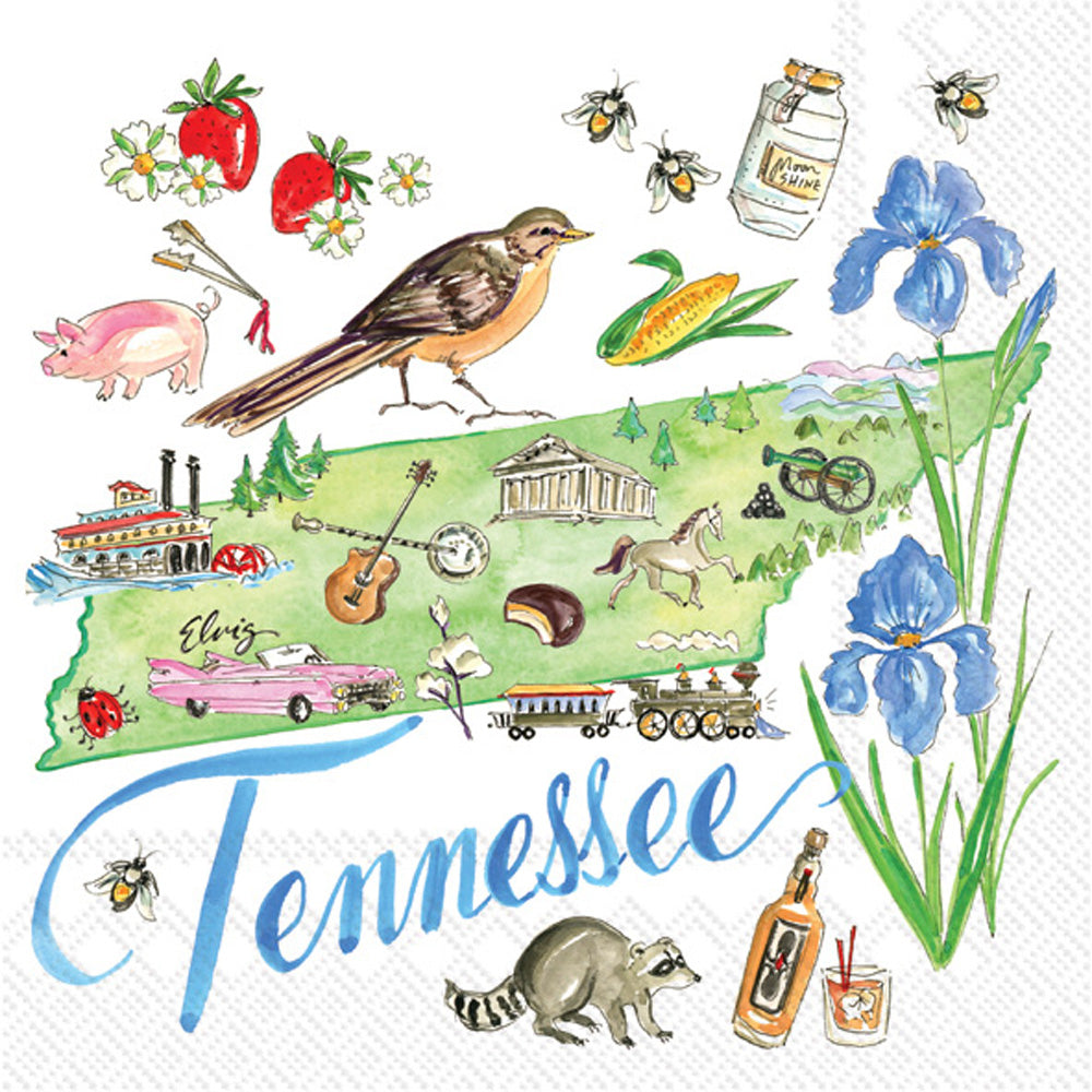 Servilleta de cóctel de la colección del estado de Tennessee