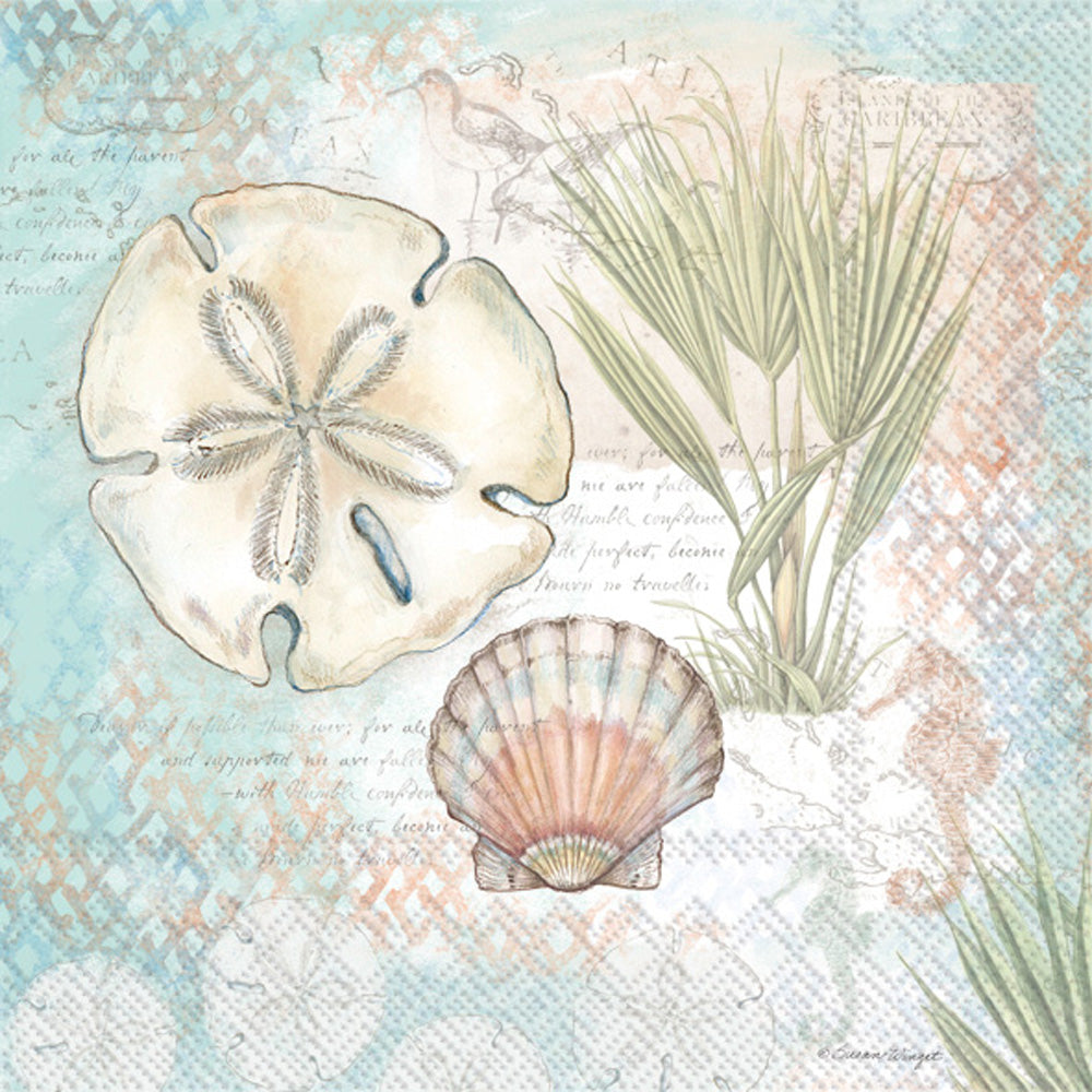 Sand Dollar Cocktail Napkin