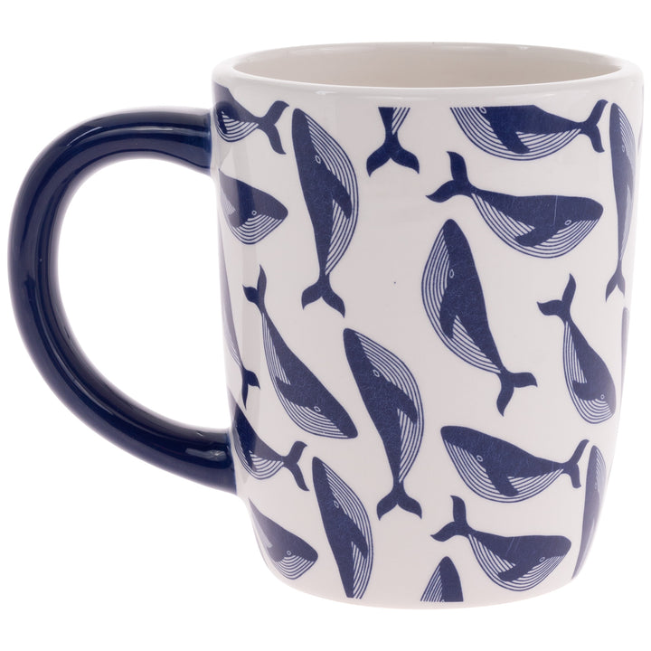 Taza de ballena de la marina