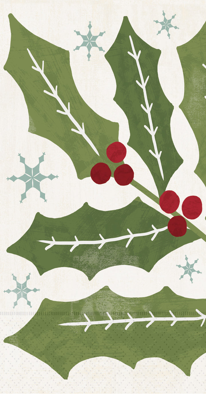 Winter Berry Holly Guest Towel