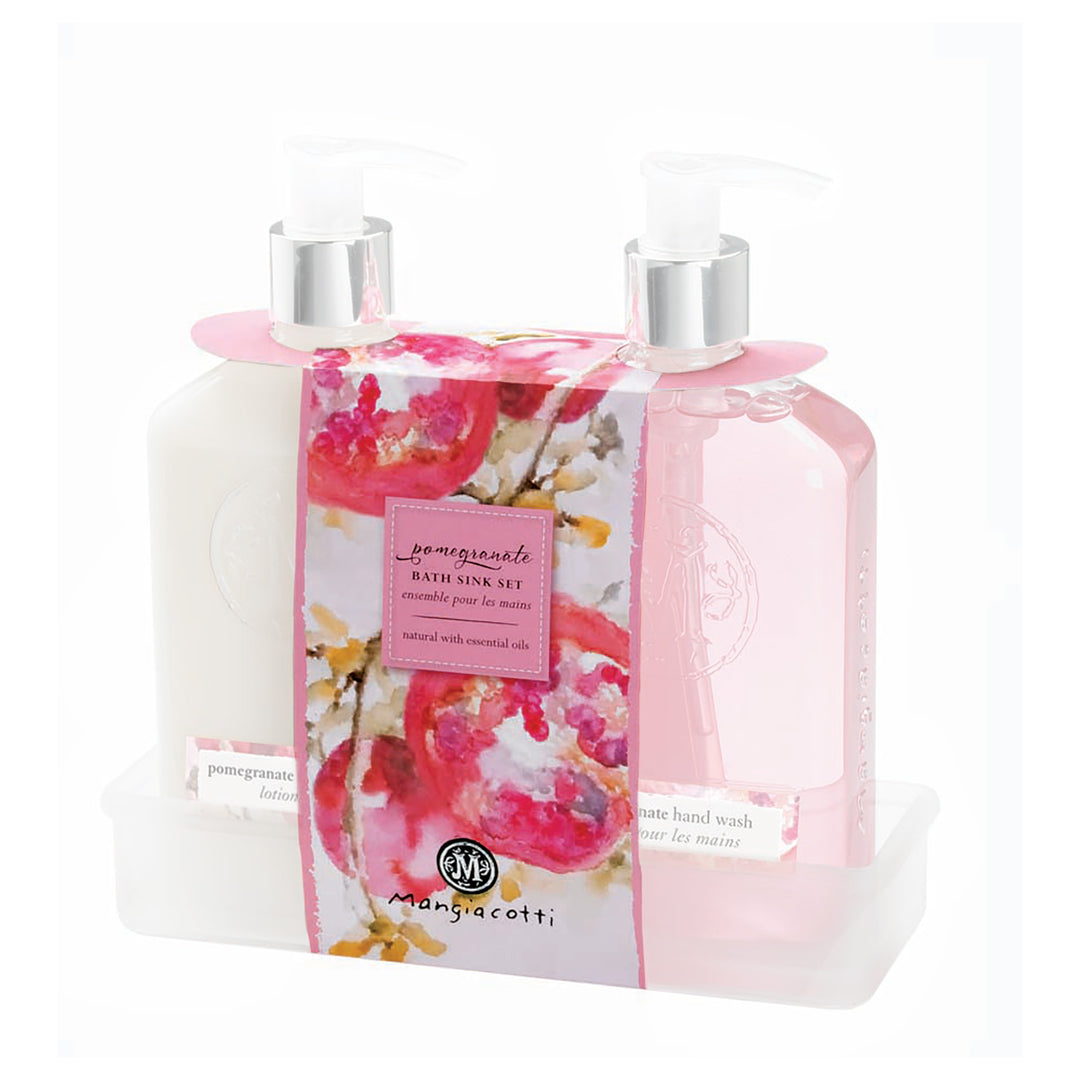 Juego de baño con banda de granada