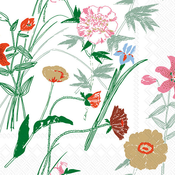 Puutarhakutsut Cocktail Napkin Green