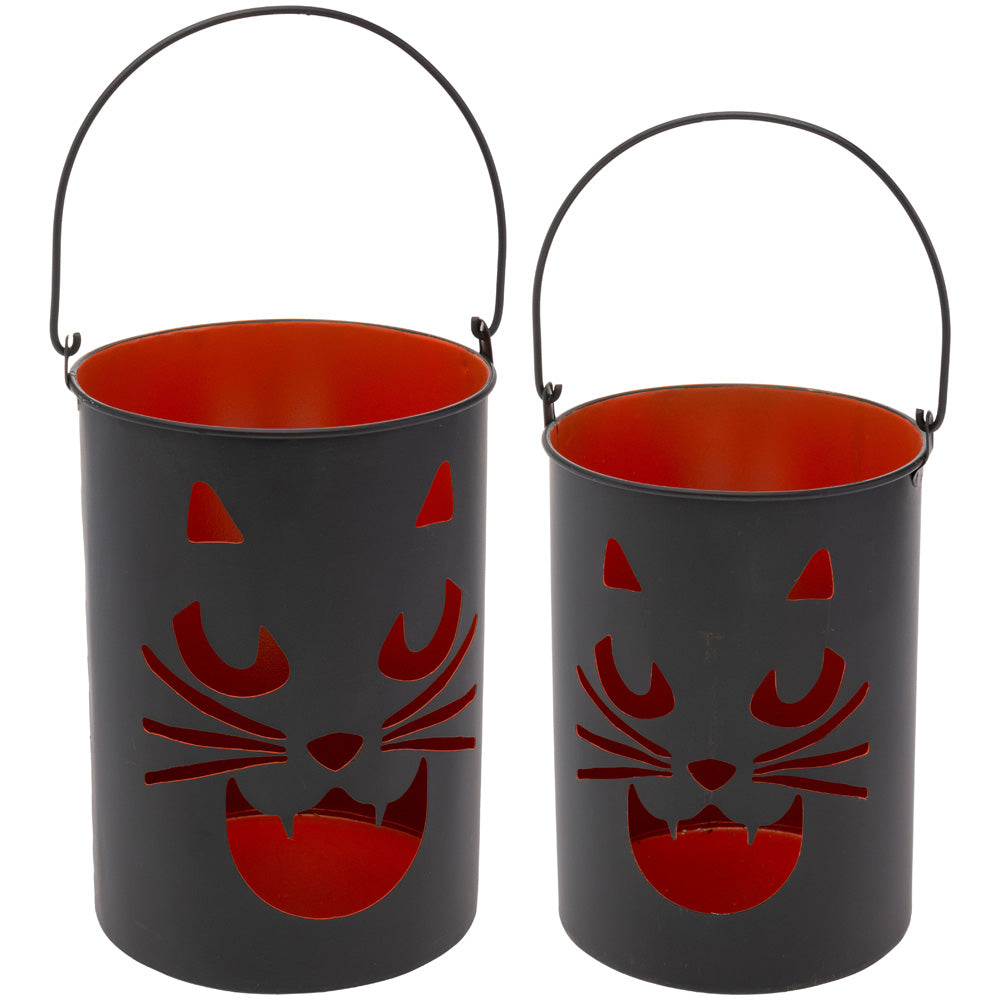 Cubos Luminarios Gato Negro (Juego de 2)