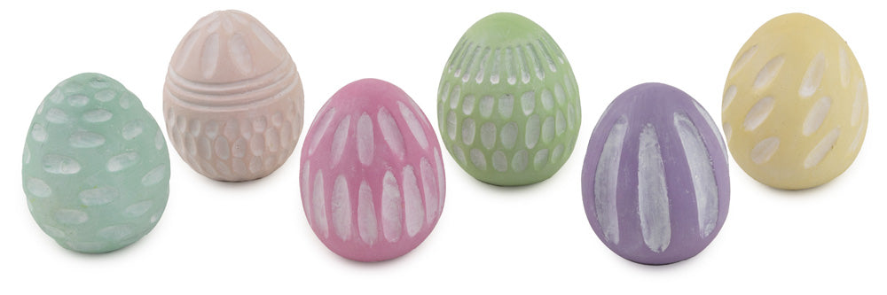 Colección de huevos tallados (juego de 6)