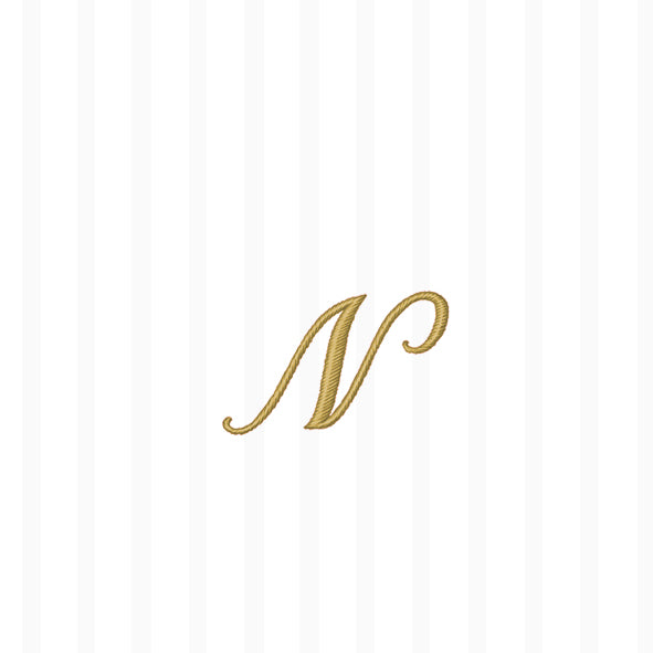 Servilleta de cóctel Stripes Again Monogram N Cream