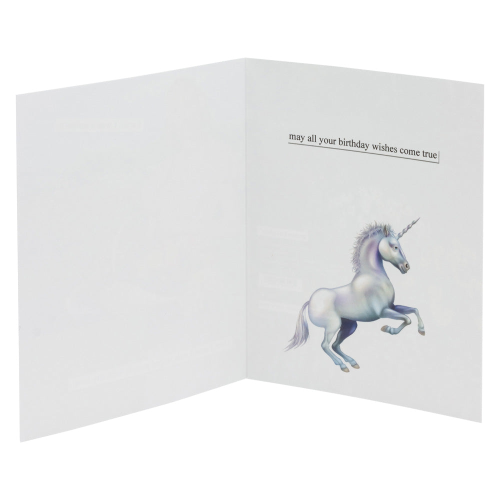 Tarjeta de cumpleaños de Anne Taintor Unicornio