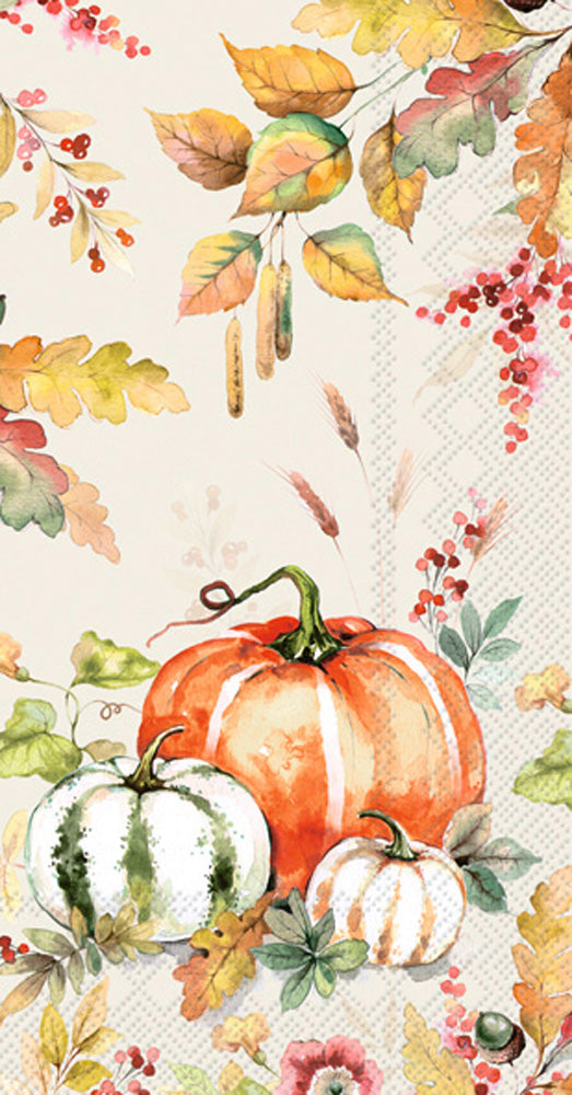 Toalla de invitados Pumpkin Love color crema