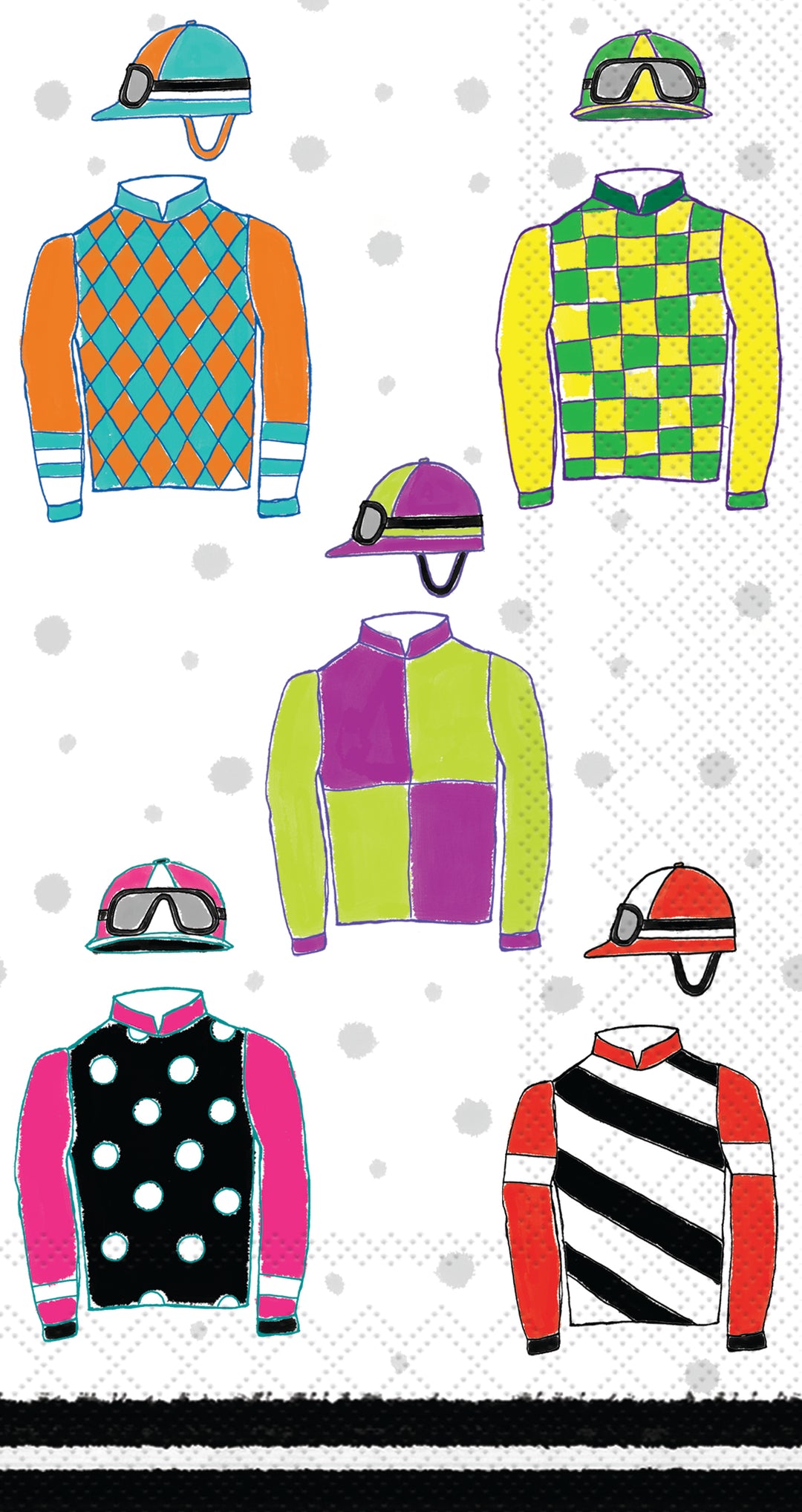 Toalla de invitados Jockey Silks