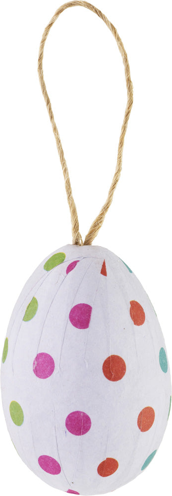 Huevos en bolsa con lunares y rayas
