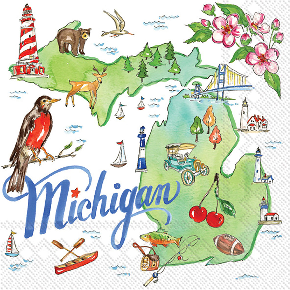 Servilleta de cóctel de la colección Michigan State