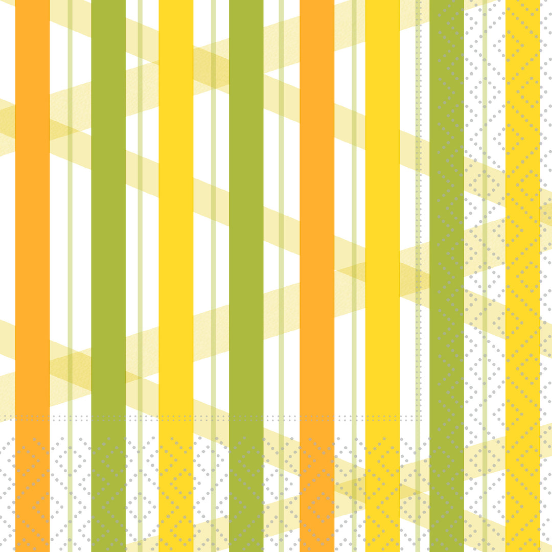 Servilleta de cóctel Summer Stripes Lemon