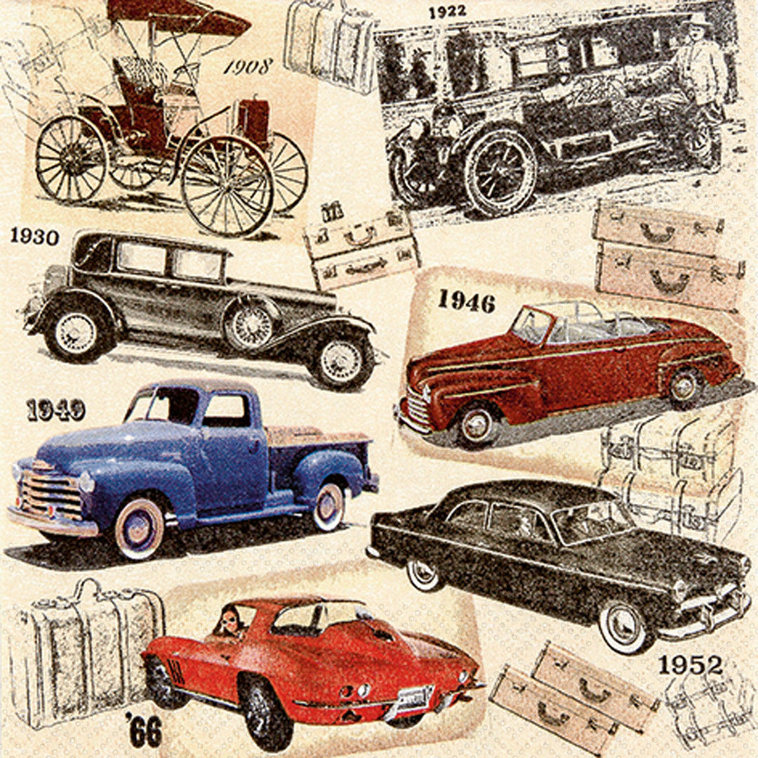 Classic Cars  Cocktail Napkin