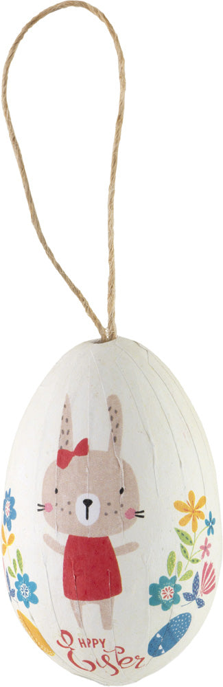 Conejitos juguetones con huevos en bolsa