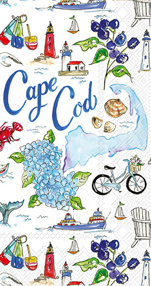 Toalla de invitados de la colección estatal de Cape Cod